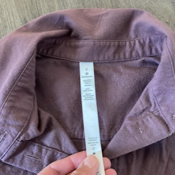 NEW Lululemon button down flannel never worn - Picture 2 of 5